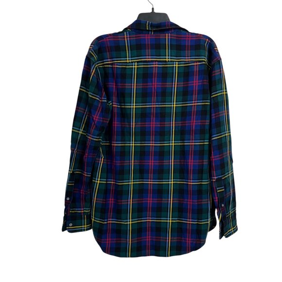 Lauren Ralph Lauren Womens Plaid Button-Down Shirt Multicolor Long Sleeve Size S - Picture 8 of 9